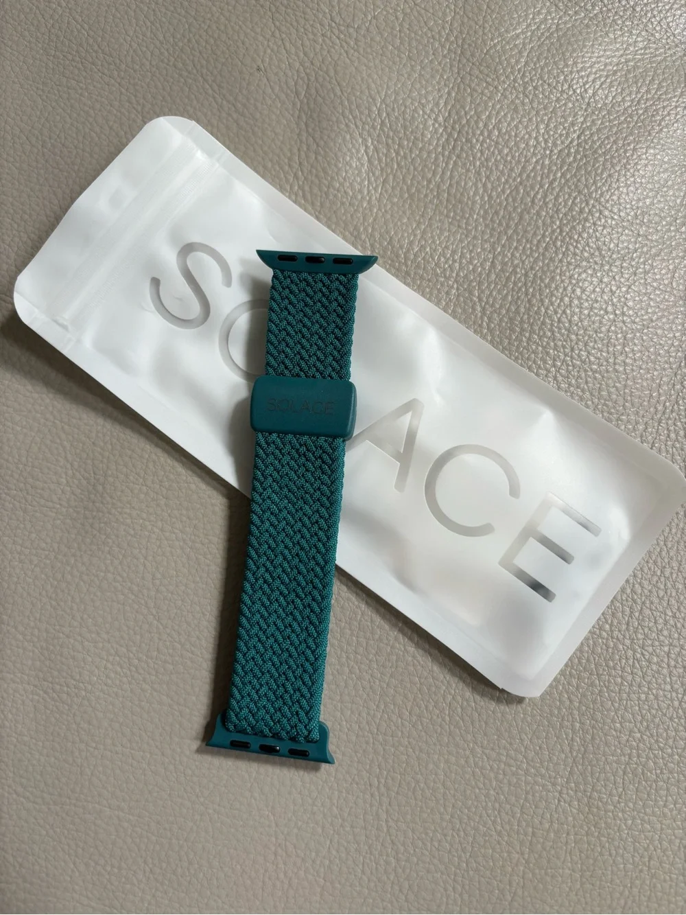 Solace Teal Braided Loop Watch Band for Women